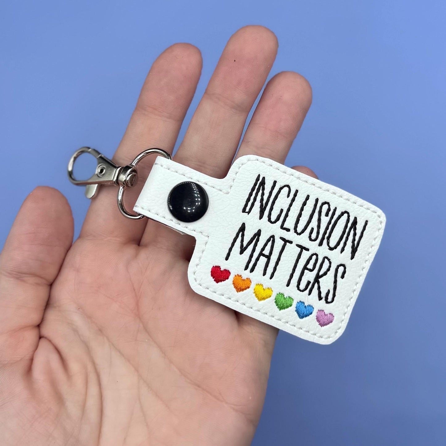 Inclusion Matters keychain-Charming Little Stitches