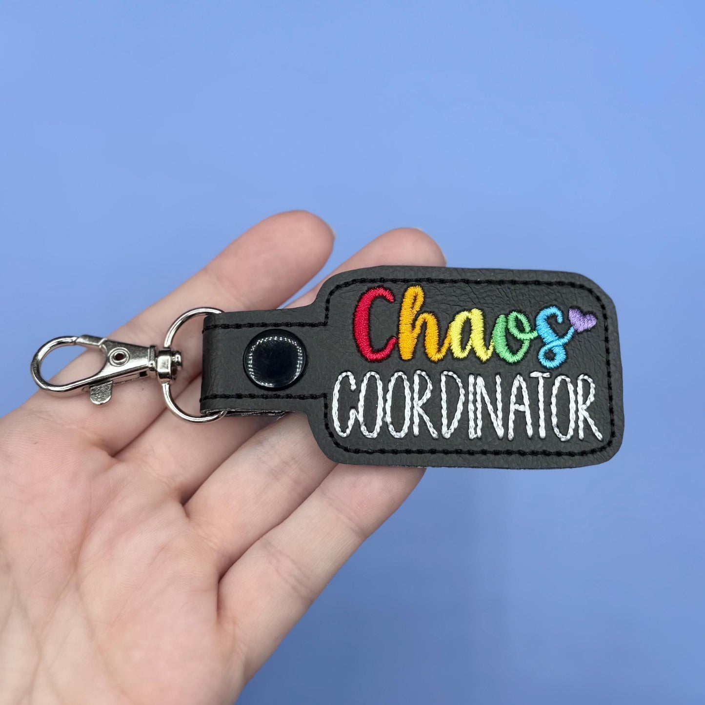 Chaos Coordinator Keychain Snap Tab-Charming Little Stitches