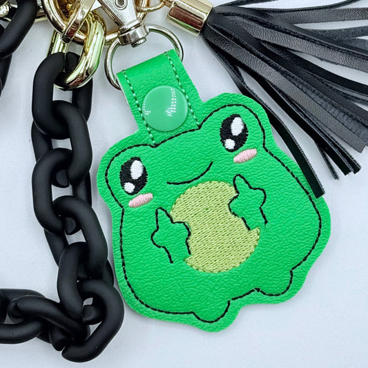 Frog Middle Fingers Keychain