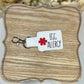 Egg Allergy Awareness Tag Snap Tab Keychain-Charming Little Stitches