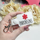 Parkinson’s medical awareness Keychain Snap Tab-Charming Little Stitches