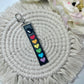 Rainbow Hearts Skinny Snap Tab Keychain Pride 2022-Charming Little Stitches