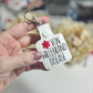 Von Willebrand Disease Medical Awareness Keychain Snap Tab-Charming Little Stitches
