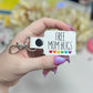 Free Mom Hugs Rainbow LGBTQIA Hearts Keychain Snap Tab-Charming Little Stitches