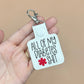 All of my Diabetes Shit keychain bag tag-Charming Little Stitches