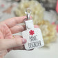 Panic Disorder Snap Tab Keychain Awareness-Charming Little Stitches