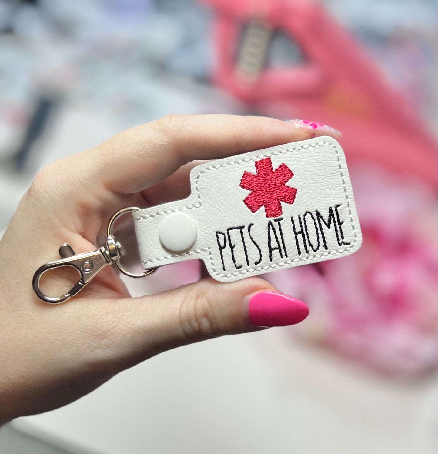 Pets at home  Awareness Tag Keychain-Charming Little Stitches