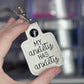 My Anxiety has Anxiety keychain-Charming Little Stitches
