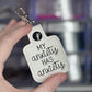 My Anxiety has Anxiety keychain-Charming Little Stitches