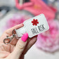 Fall Risk Medical Awareness Tag Keychain-Charming Little Stitches
