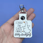 Sorry I was Late, I was Dilly Dallying Goose Keychain-Charming Little Stitches