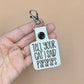 Tell your cat I said spspsp keychain-Charming Little Stitches
