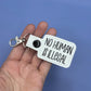 No Human Is Illegal keychain snap tab-Charming Little Stitches