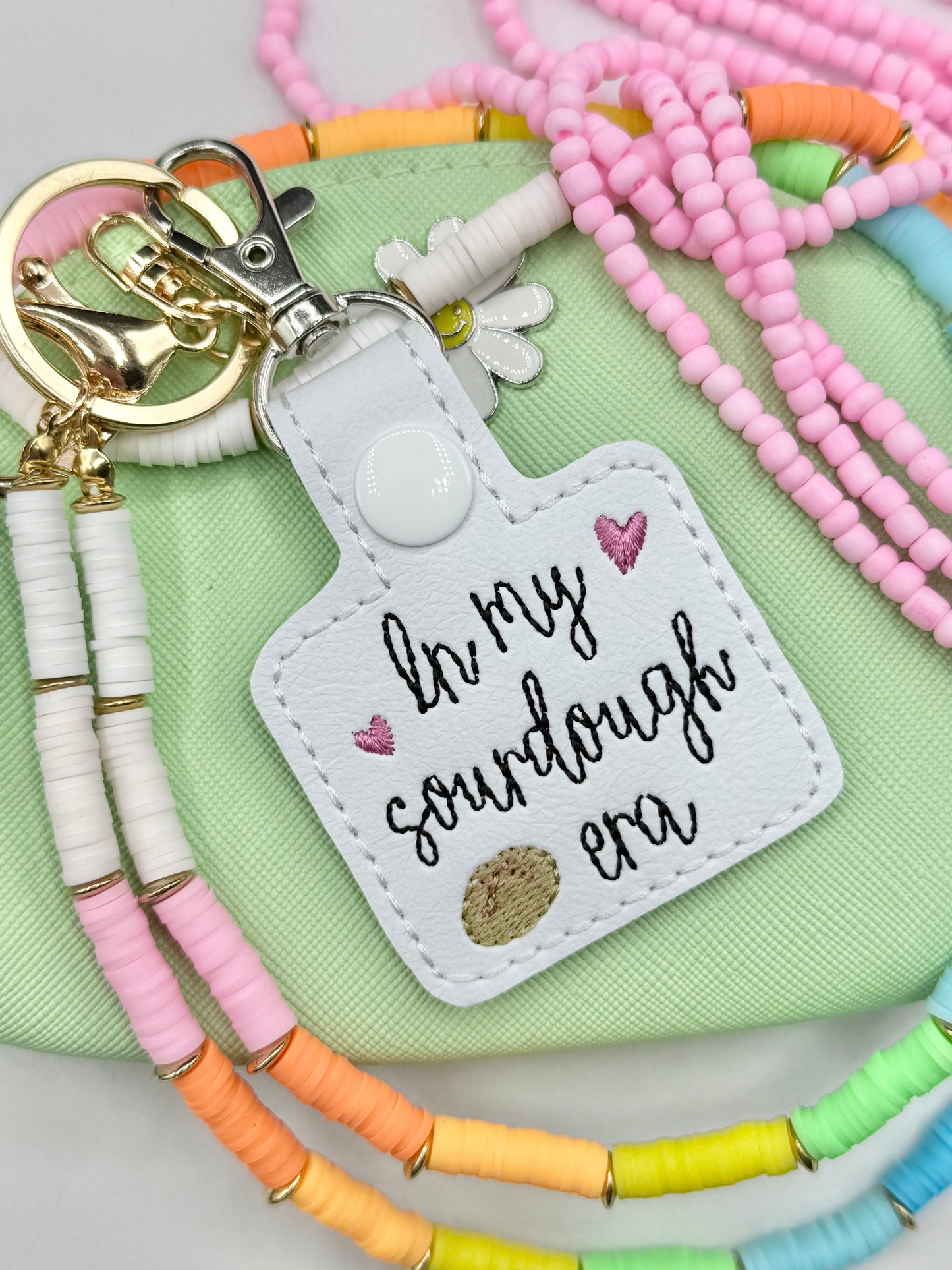 In My Sourdough Era Keychain-Charming Little Stitches