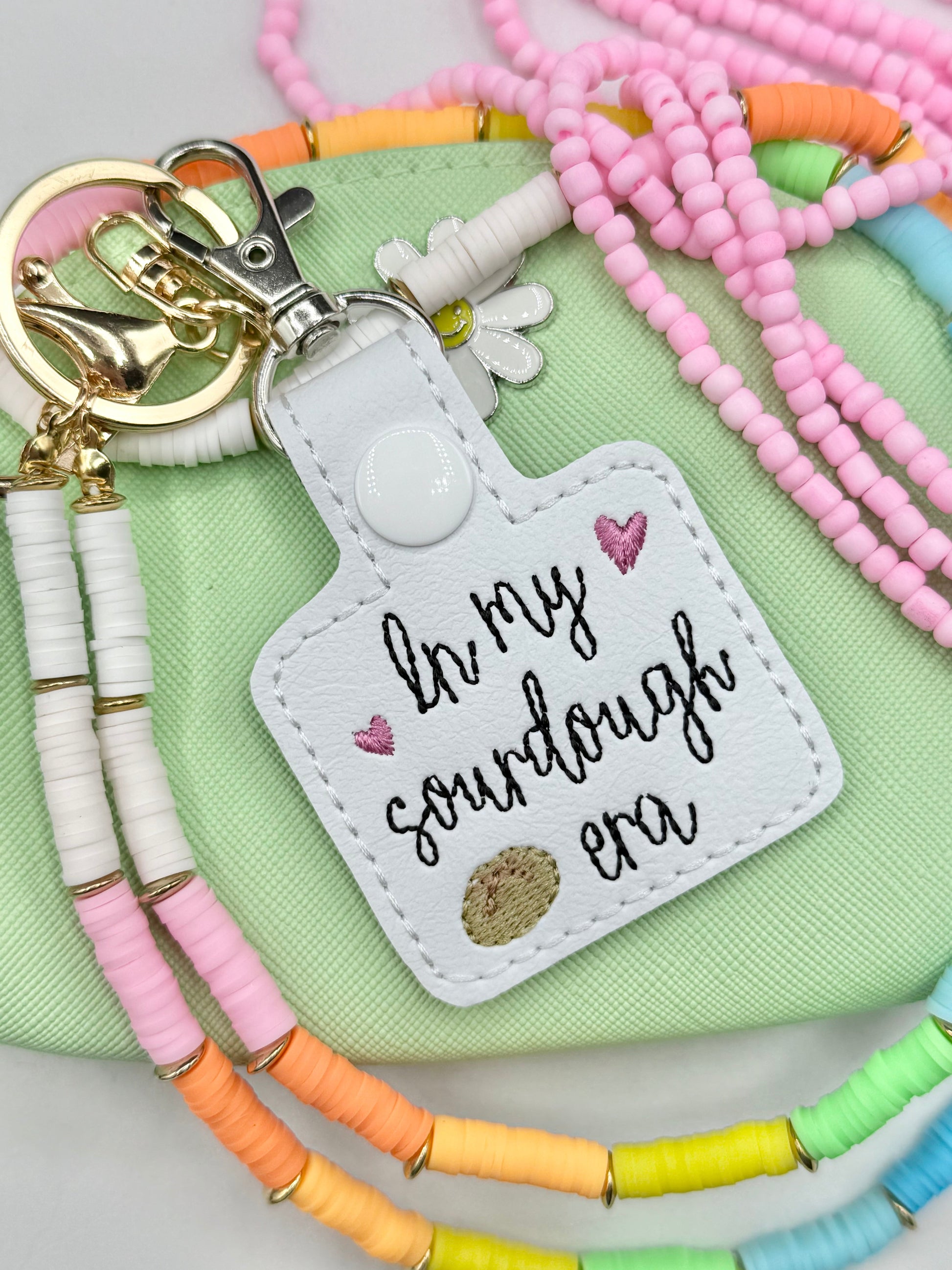 In My Sourdough Era Keychain-Charming Little Stitches