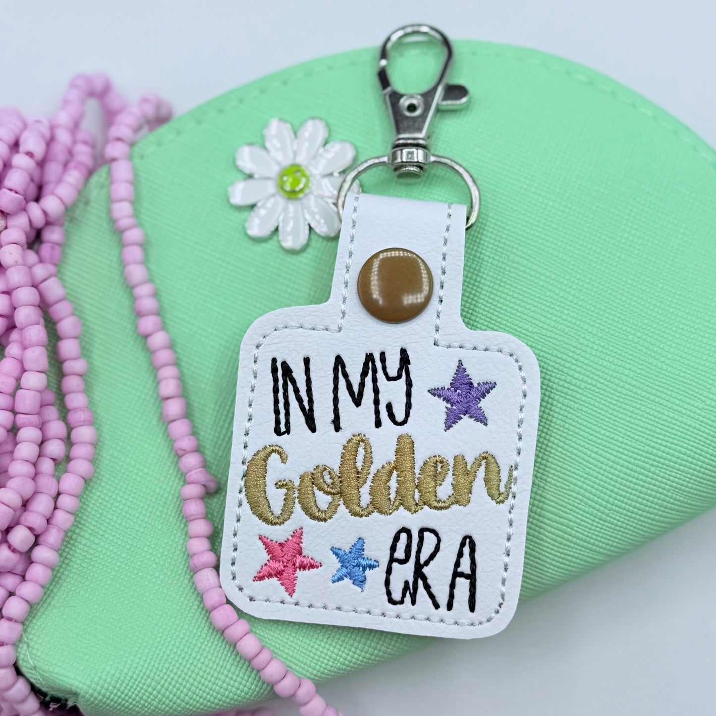 IN MY GOLDEN ERA keychain-Charming Little Stitches