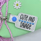 CUTE AND SAVAGE keychain-Charming Little Stitches