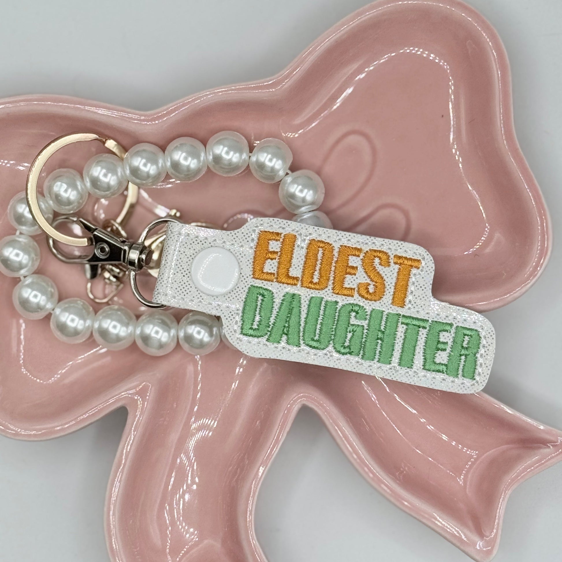 Eldest Daughter Keychain-Charming Little Stitches