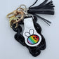 Rainbow Bee LGBTQ keychain-Charming Little Stitches