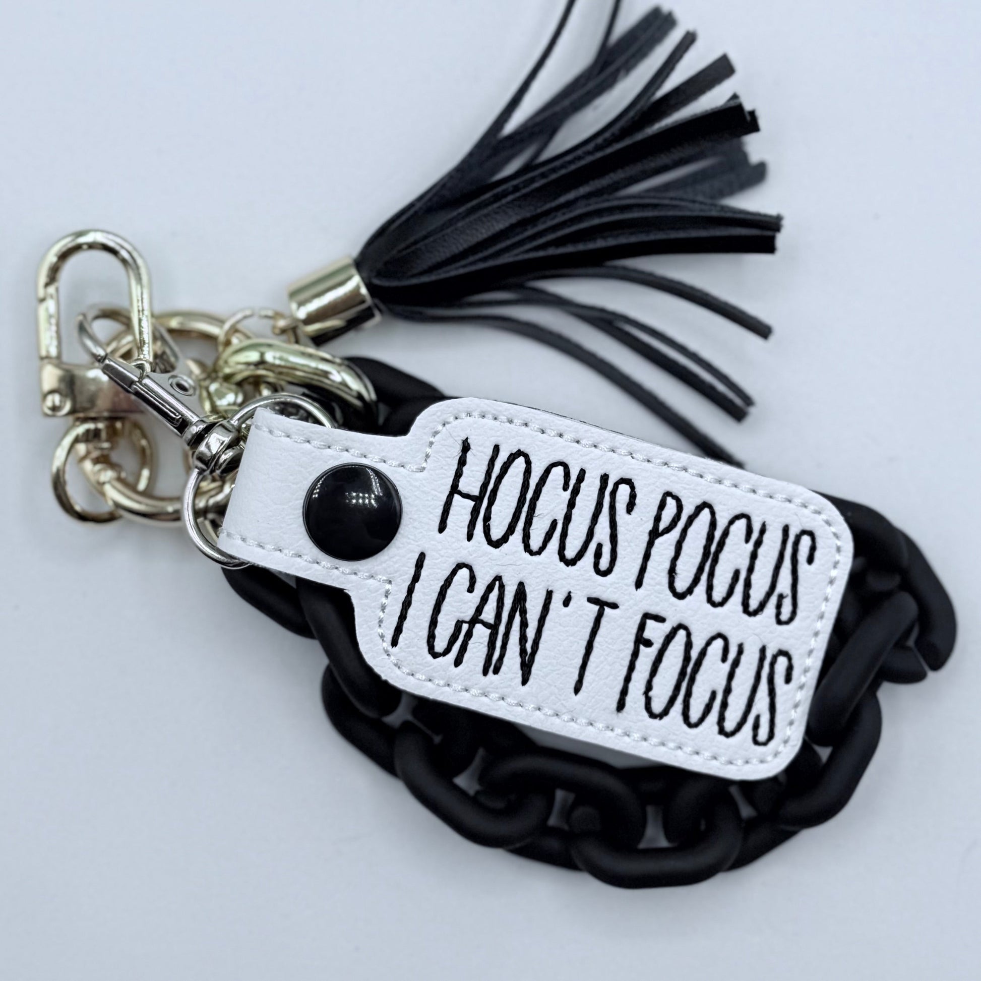 Hocus Pocus I Can’t Focus keychain-Charming Little Stitches