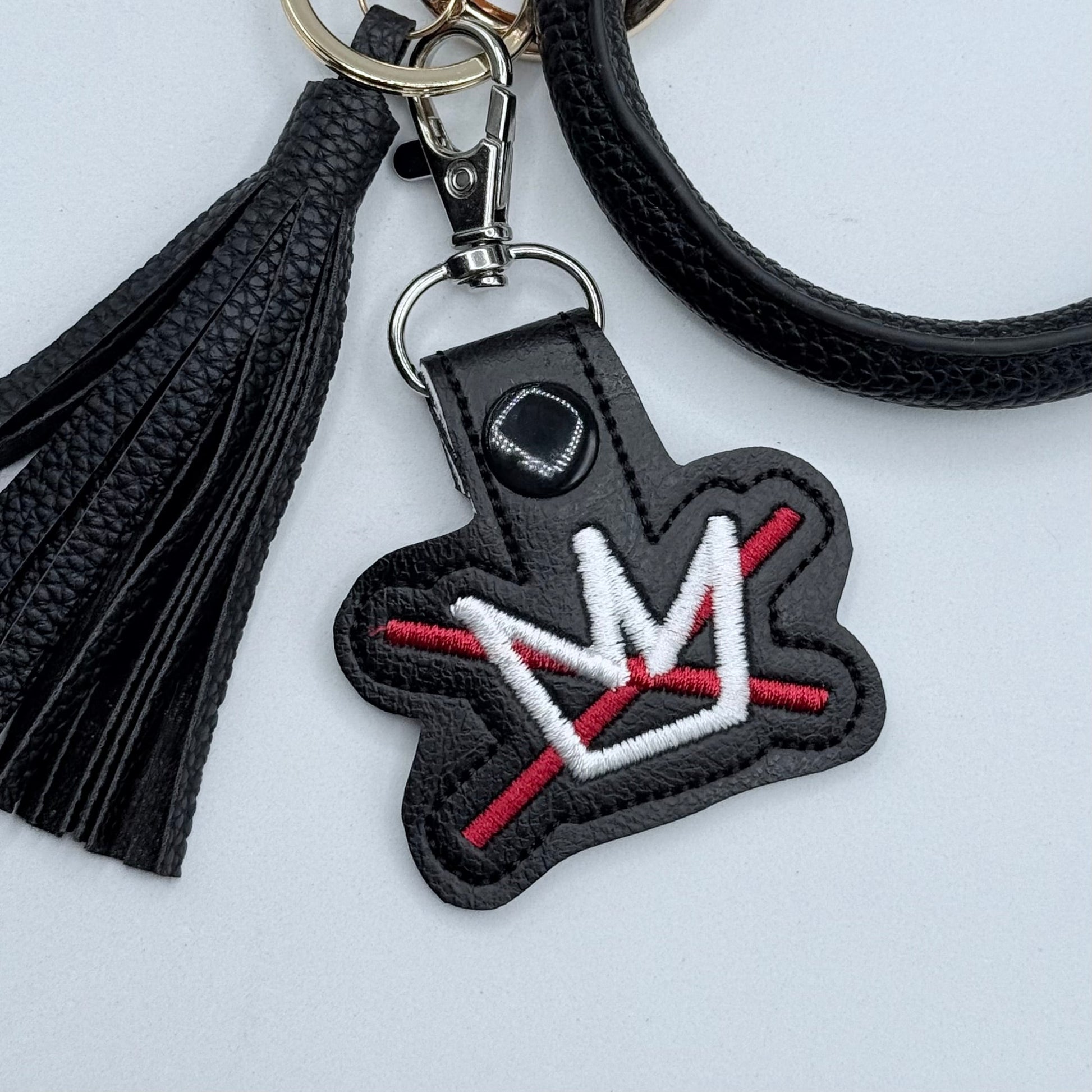 No Kings Crown Keychain-Charming Little Stitches