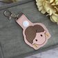 Blanche Golden Keychain