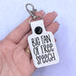 Big Fan of Human Rights keychain