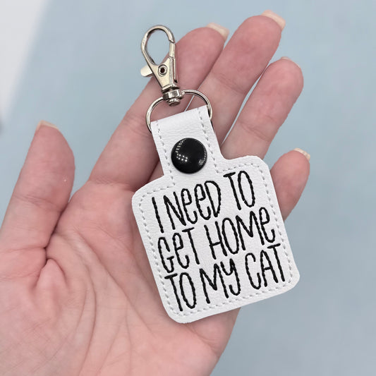 I need to get home to my cat keychain