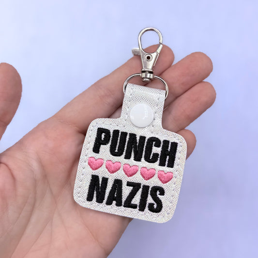 Punch Nazis Keychain