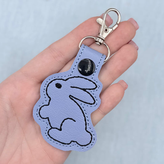 Little Blue Bunny Keychain