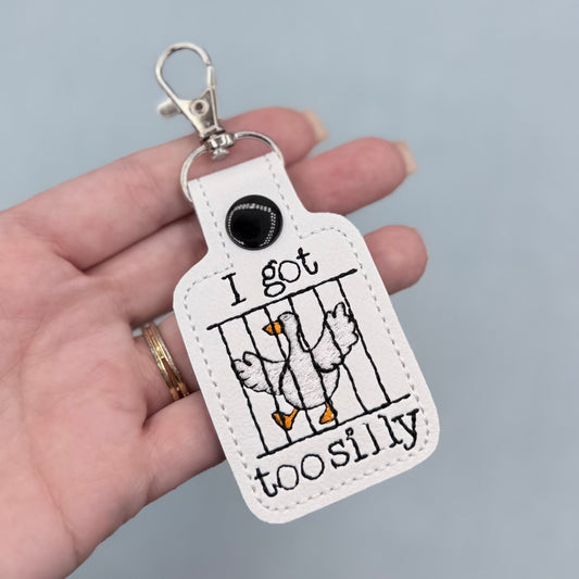 I got too silly Goose Keychain