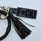 F*CK! Censored Black Monochrome Keychain-Charming Little Stitches