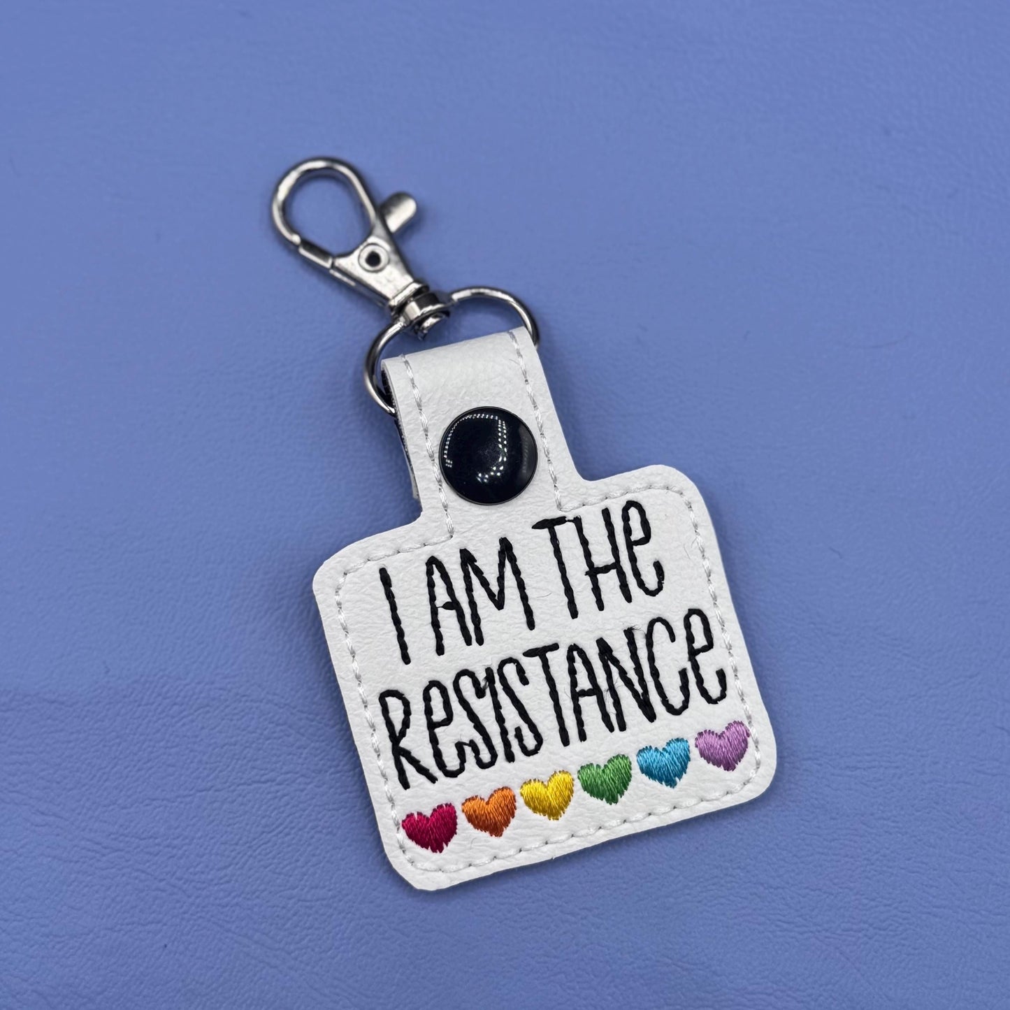 I am the Resistance Keychain-Charming Little Stitches